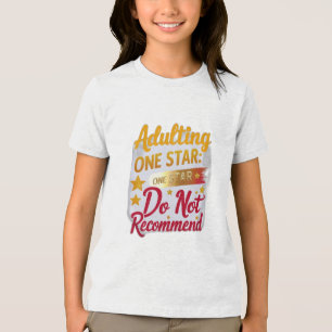 姦淫:一つ星、お勧めしません トライブレンドTシャツ