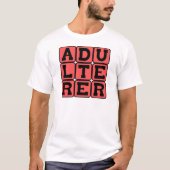 姦通者、緋文字 Tシャツ (正面)