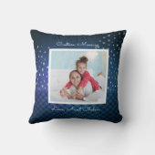 姪おばさんフォトグリッタースターズキュートガール クッション (裏面)