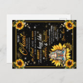 姪からのかわいいひまわりさん 案内ポストカード (正面/裏面)