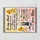姪からのひまわりの贈り物 案内ポストカード (正面)