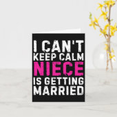 姪が嫁に行保って落ち着かない カード (黄色い花)