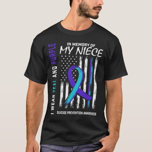姪っ子の自殺認識度予防を思い出して Tシャツ (正面)