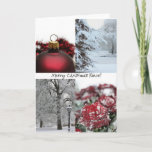 姪っ子メリークリスマス！赤い冬の雪のコラージュ シーズンカード<br><div class="desc">Studioportosabbia,  studio porto sabbia,  red winter collage christmas違う card，言語と家族の関係，季節，オーナメント, オーナメント，休日，季節の挨拶， x-mas，写真，ボール，冬，雪，森，ドイツ語，イタリアン, オランダ，コラージュ，赤，バラ, バラ，雪，クリスマス装飾，カーストカット，カースト，ナターレ，ワイナッチン，自宅から自宅まで，幸せ，休日，季節ご挨拶、家族</div>