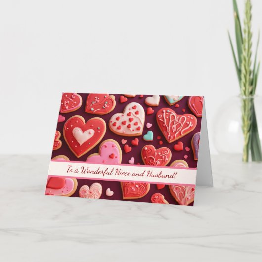 姪とその夫へ ハッピー バレンタイン カード (正面)