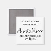 「姪との愛の名言：隣り合って、または何マイルも離れて」 マグネット (正面/裏面)