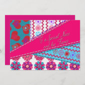 姪とフィアンスバレンタインパッチワークキルトスタイル (正面/裏面)