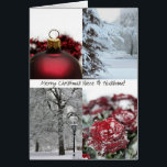 姪と夫メリークリスマス!赤い冬の雪c<br><div class="desc">Studioportosabbia, studio porto sabbia, red winter collage christmas違う card,言語と家族の関係,季節,オーナメント, オーナメント,休日,季節の挨拶, x-mas,写真,ボール,冬,雪,森,ドイツ語,イタリアン, オランダ,コラージュ,赤,バラ, バラ,雪,クリスマス装飾,カーストカット,カースト,ナターレ,ワイナッチン,自宅から自宅まで,幸せ,休日,季節ご挨拶、家族</div>