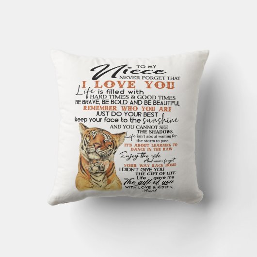 姪に クッション (裏面)