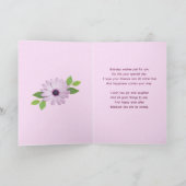 姪のためにデイジー付きの誕生日カード カード (内部)