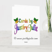 姪のクリスマスカードクリスマスツリー シーズンカード (裏面)