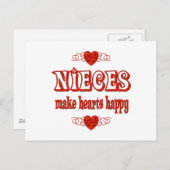 姪のハート ポストカード (正面/裏面)