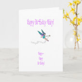 姪のバースデー・カード カード (黄色い花)