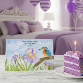 姪の二月誕生日おめでとう カワセミ カード