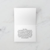 姪の卒業カード カード (内部)