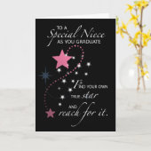 姪の卒業スター カード (黄色い花)