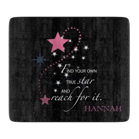 姪の卒業スター、ギフト、カッティングボード カッティングボード (正面)