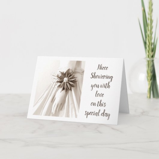 **姪の娘**のシャワーにおめでとう 招待状 (正面)