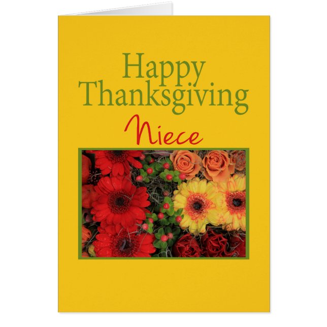 姪の感謝祭カード (正面)