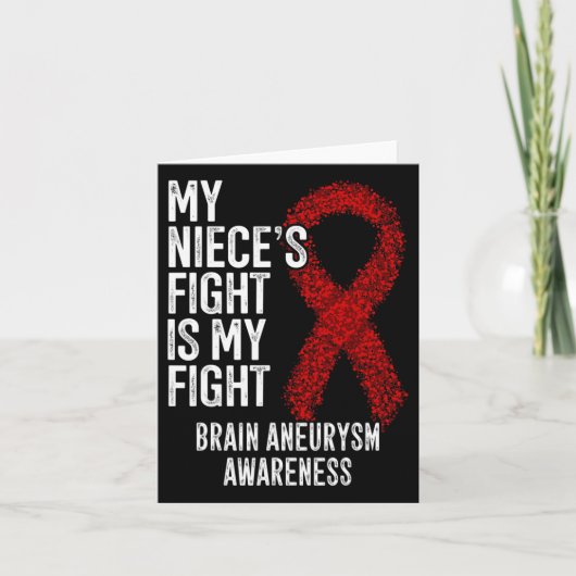 姪の戦いは私の脳動脈瘤認識度 カード (正面)