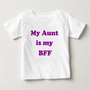 姪の現在のベビーのための私の叔母さんIS MY BFFのギフト ベビーTシャツ