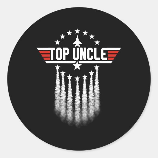 姪の甥の妹のスープからデイギフトおじさんギフト ラウンドシール (正面)