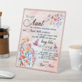 姪の蝶の贈り物 台座サイン (インサイチュ)