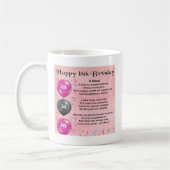 姪の詩-第18誕生日 コーヒーマグカップ (左)