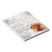 姪の詩 – 花 ノートパッド (アングル)