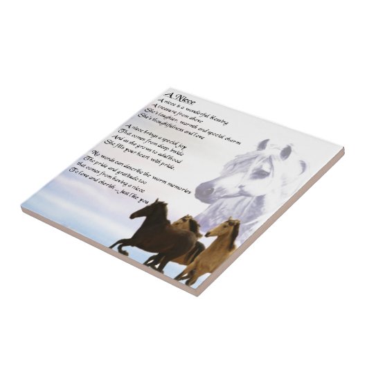 姪の詩-馬 タイル (側面)