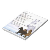 姪の詩 – 馬 ノートパッド (回転)