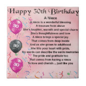 姪の詩–30歳の誕生日 タイル (正面)