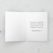 姪の誕生日カード – ファンタジーアートマーメイド – ウォッシュ カード (内部)