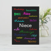 「姪の誕生日Ⅰ」カスタマイズ可能 フラットカード カード (スタンド正面)