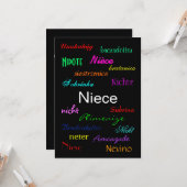 「姪の誕生日Ⅰ」カスタマイズ可能 フラットカード カード (正面/裏面インサイチュ)
