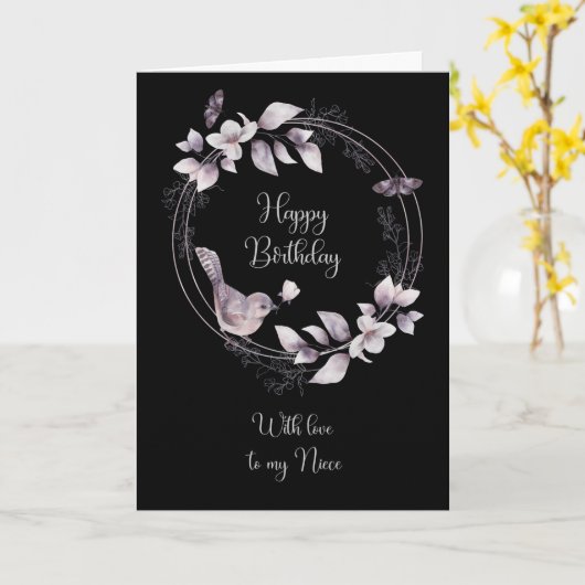 姪の誕生日 カード (黄色い花)