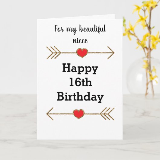 姪の16誕生日 カード (黄色い花)