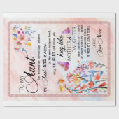 姪へのプレゼント | 姪から愛する叔母への手紙 ラッピングペーパー (フラット)