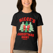 姪パーソナライズされたのクリスマスシャツ トライブレンドＴシャツ (正面)