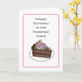 姪パーソナライズされた用甘い誕生日カード カード (黄色い花)