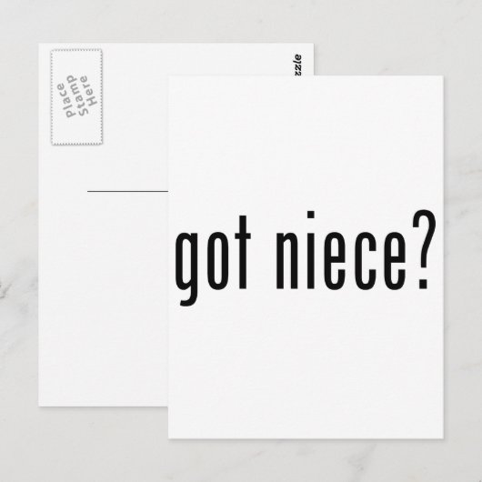 姪得? ポストカード (正面/裏面)