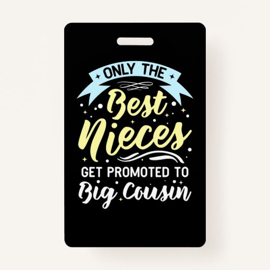 姪最高のは大従兄弟に昇進する バッジ (正面)