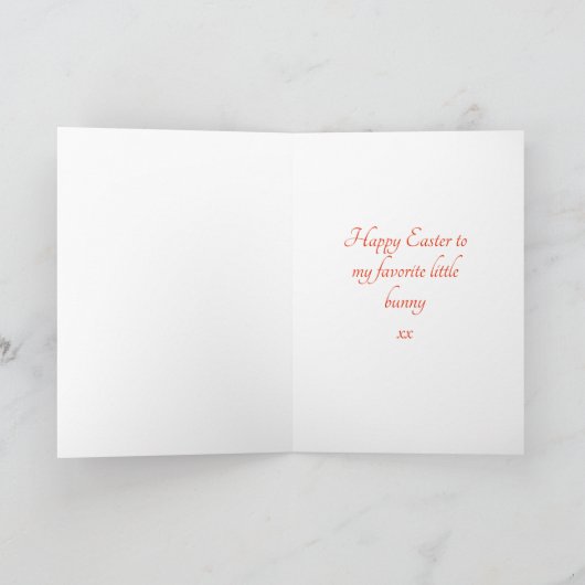 姪素晴らしハッピーイースター黄 カード (内部)