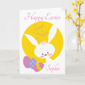 姪素晴らしハッピーイースター黄 カード (黄色い花)