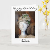 「姪」ととても素敵な女性=誕生日 カード (黄色い花)