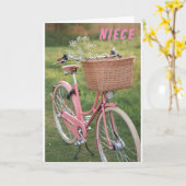 **姪**スペシャル姪およびスペシャル誕生日カード カード (黄色い花)