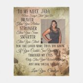 姪 フリースブランケット (正面)