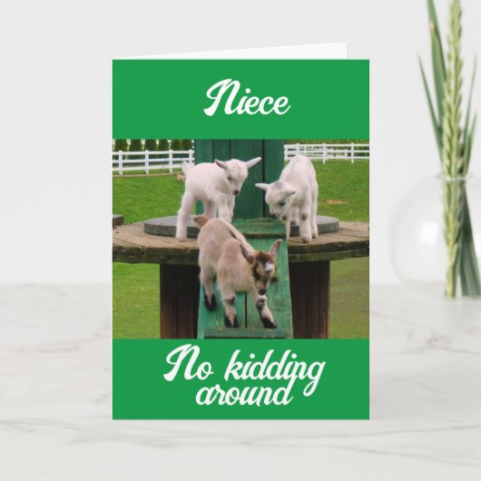 **姪**何が幸せな誕生日 カード (正面)