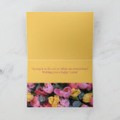 姪&夫ハッピーイースターチューリップ シーズンカード (内部)