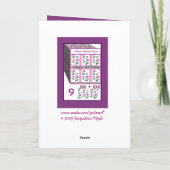 姪-幸せな第9誕生日 カード (裏面)